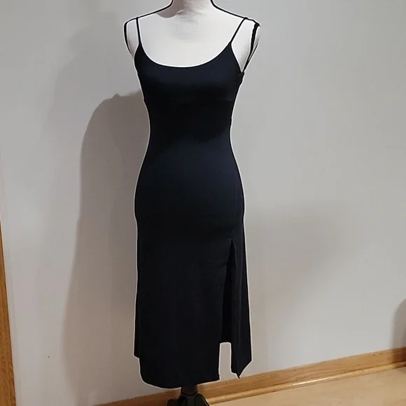 knee length dress skirts Navy Blue Cotton Flax Pleated Knee Length Skirt Custom Size (Free) / Petite (5'1" and below)
